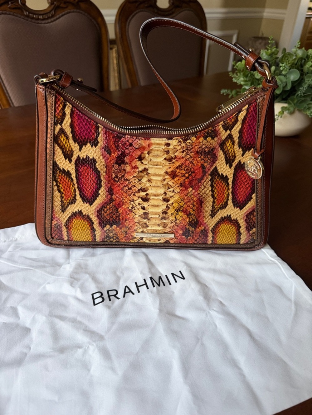 Brahmin Esme Multi Bridgeport Leather Shoulder Bag